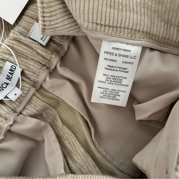 Veronica Beard Grigore Pants Heathered Sand Size 8 - Picture 11 of 11